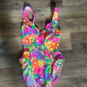 Vibrant Multicolor One Piece Swimsuit